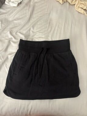 JoyLab Black Drawstring Jersey Skirt